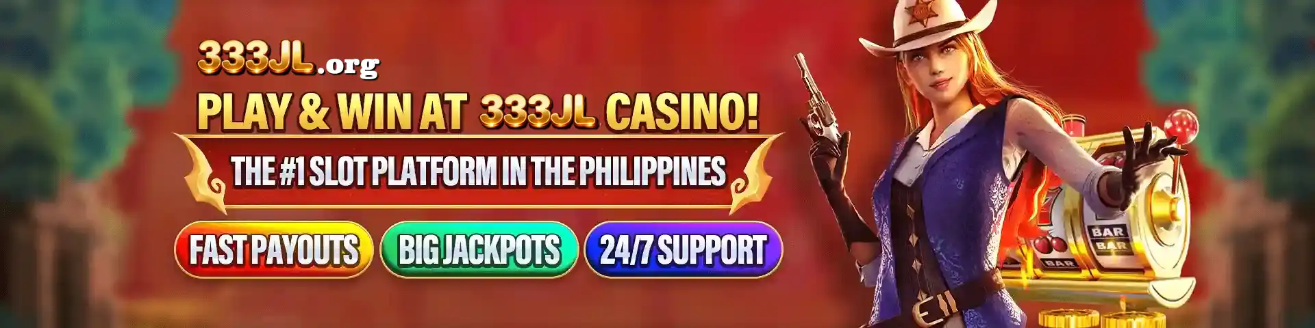 JLJL44 online casino homepage banner featuring games and mobile app download